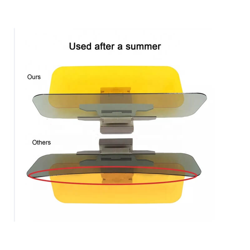 Anti glare day and night vision car sun-shield