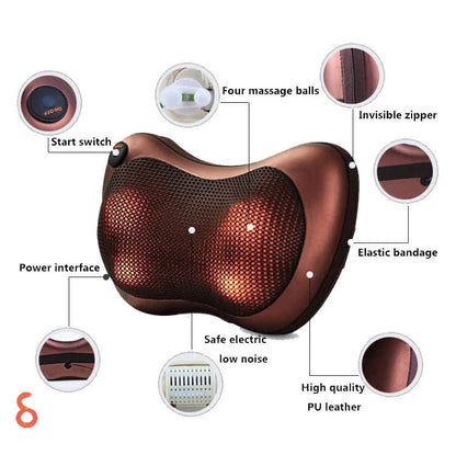 Multi-Function Electronic Cushion Neck Shiatsu Massage