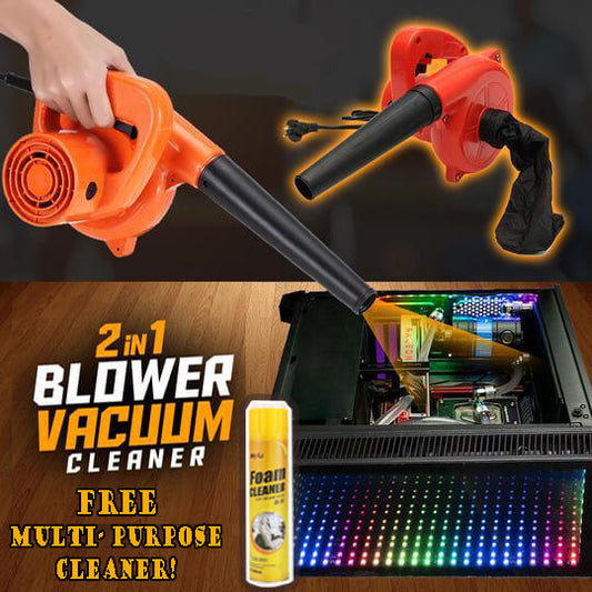 2IN1 BLOWER VACUUM CLEANER + FREE MULTI PURPOSE CLEANER!